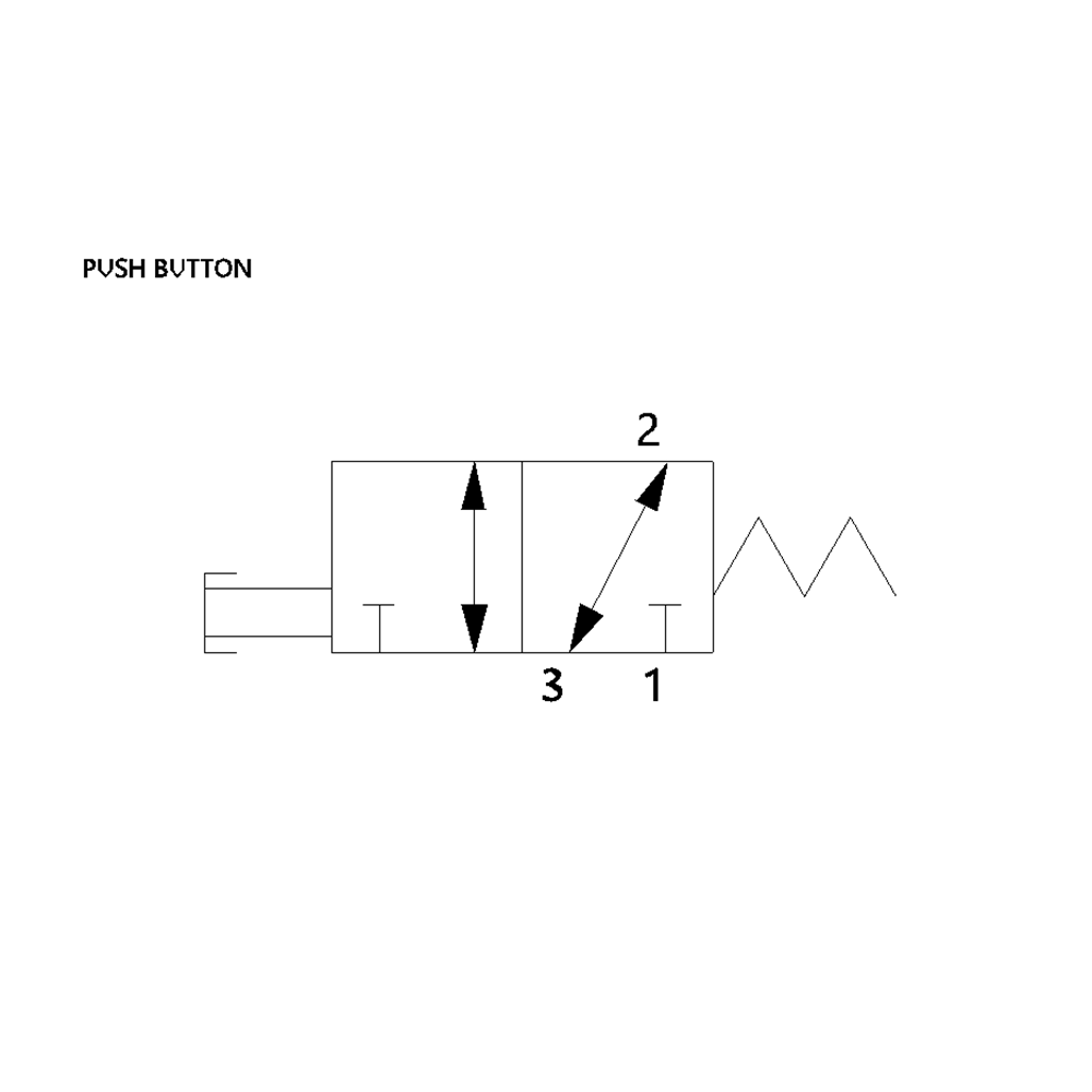 0820400004 NUMATICS/AVENTICS MECHANICAL VALVE AP SERIES 3/2 SPR RTN 1/4" G (PUSHBUTTON)